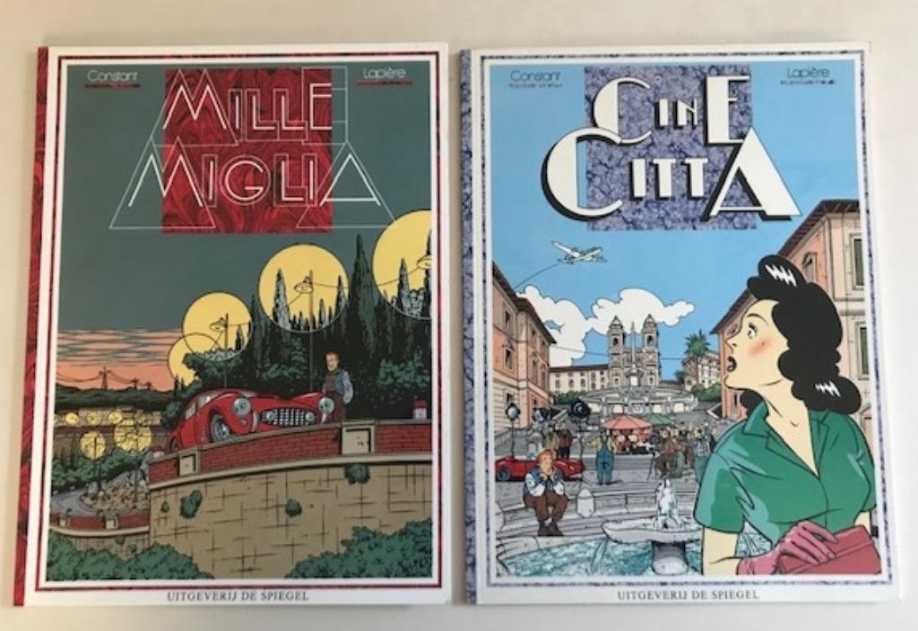 2 DETECTIVESTRIPS MILLE MIGLIA en CINE CITTA autorace film, Ophalen of Verzenden, Zo goed als nieuw, Constant en Lapière, Meerdere stripboeken