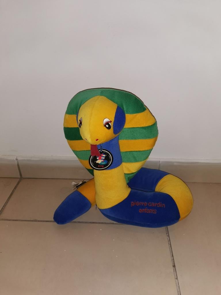 Peluche serpent 30 cm Neuf Pierre Cardin enfants étiquette, Enlèvement ou Envoi, Neuf