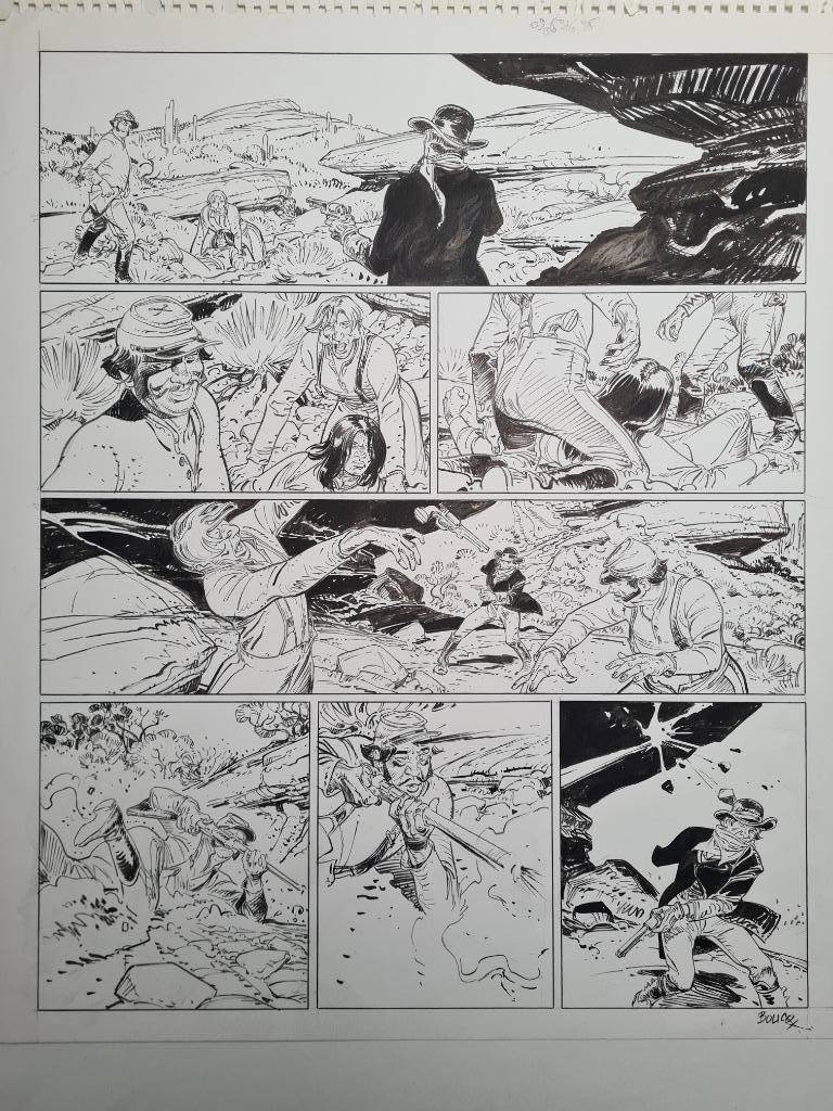 Planche originale François Boucq - Bouncer - BD - Signée !, Livres, Enlèvement ou Envoi, Une BD, Neuf, François Boucq