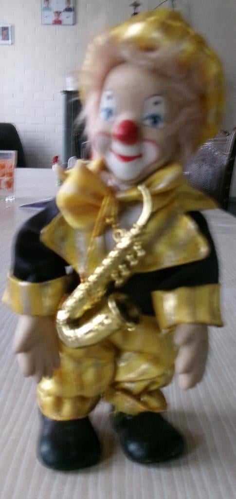 clownpoppen (1970 -80)  2 stuks, Antiek en Kunst, Ophalen