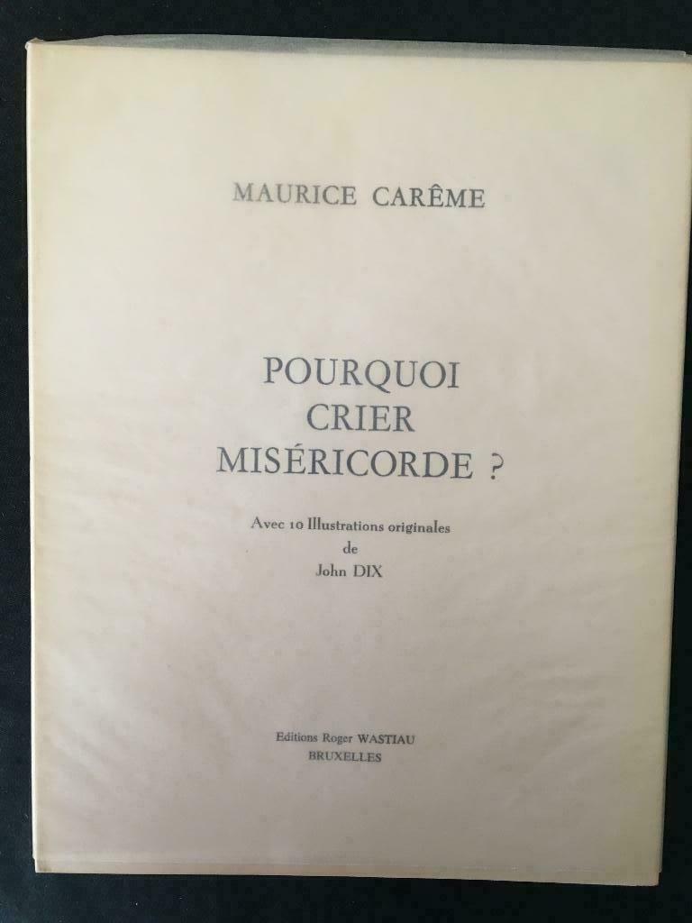 Pourquoi crier Miséricorde - Maurice Carême, Boeken, Verzenden