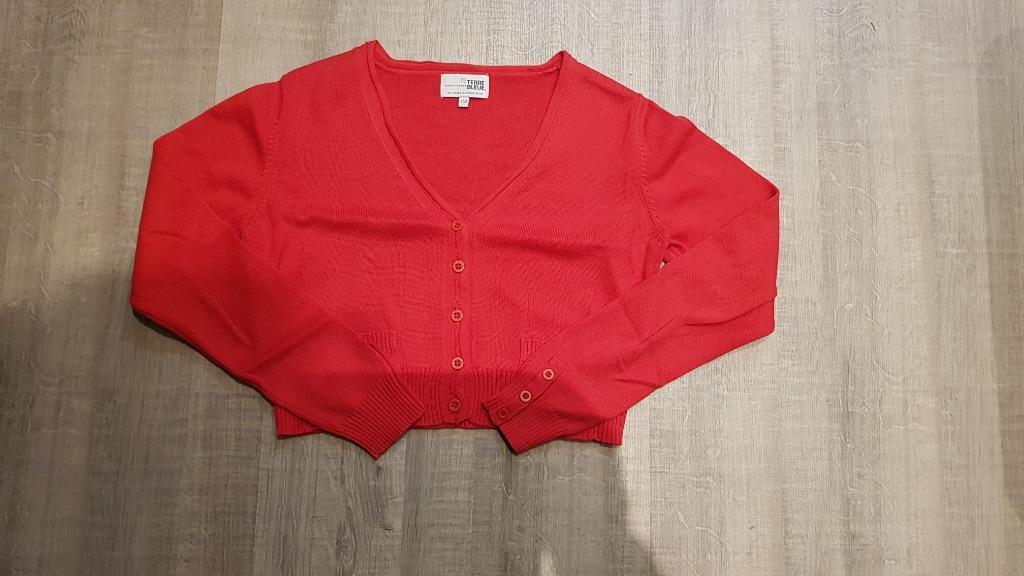 Gilet / cardigan Terre Bleue rood maat 152, Terre Bleue, Meisje, Trui of Vest, Ophalen of Verzenden