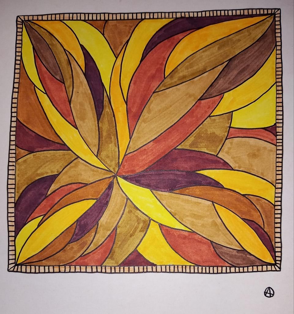 Aardetinten - Kunstenaar onbekend -> 15€ verzending inbegr, Ophalen of Verzenden