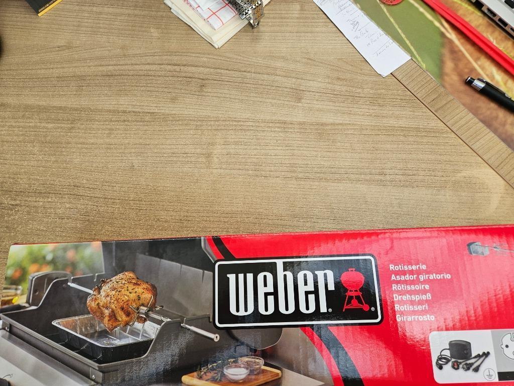 draai-braadspit WEBER, Ophalen, Zo goed als nieuw