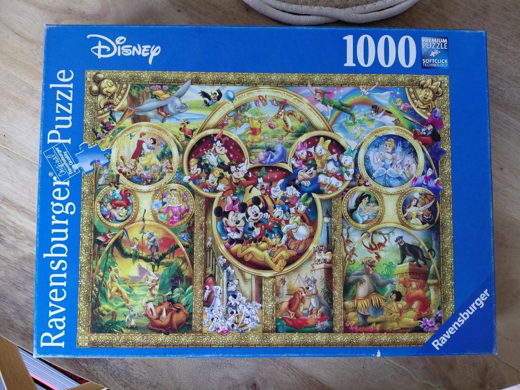 Ravensburger Disney puzzel 1000 stukjes, Enlèvement ou Envoi, 500 à 1500 pièces, Comme neuf, Puzzle