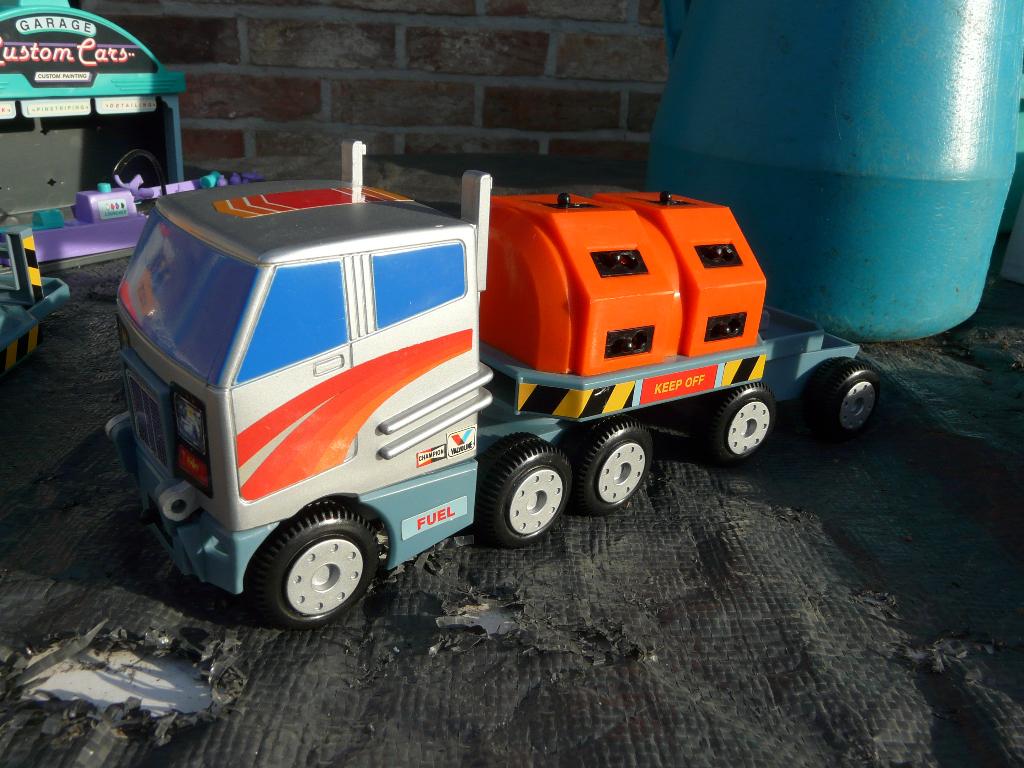 Vintage Matchbox connectable transporter : 59 cm, Ophalen, Gebruikt, Autobots
