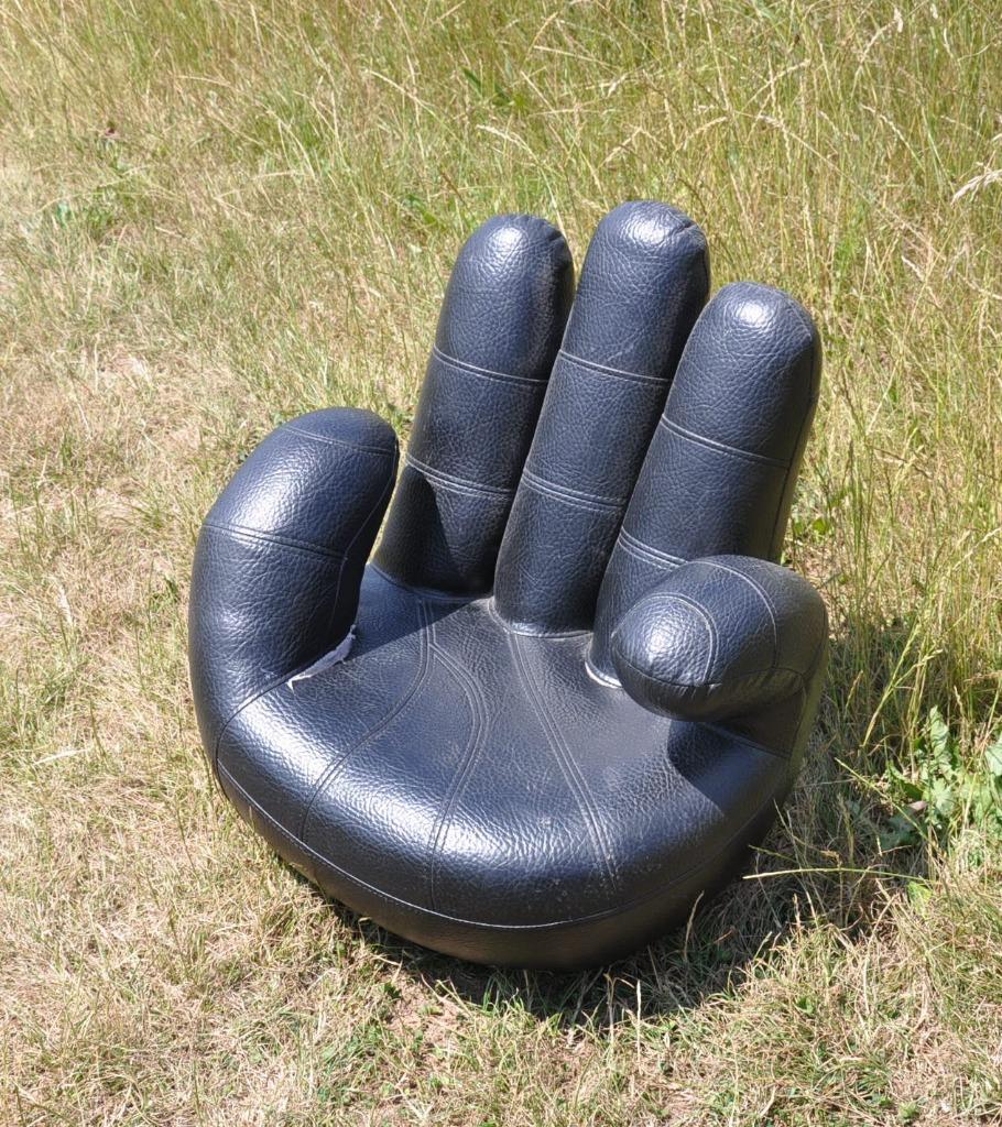 fauteuil enfant main pivotante en skaï assiste craquelée + c, Enlèvement ou Envoi, Utilisé, Autres matériaux