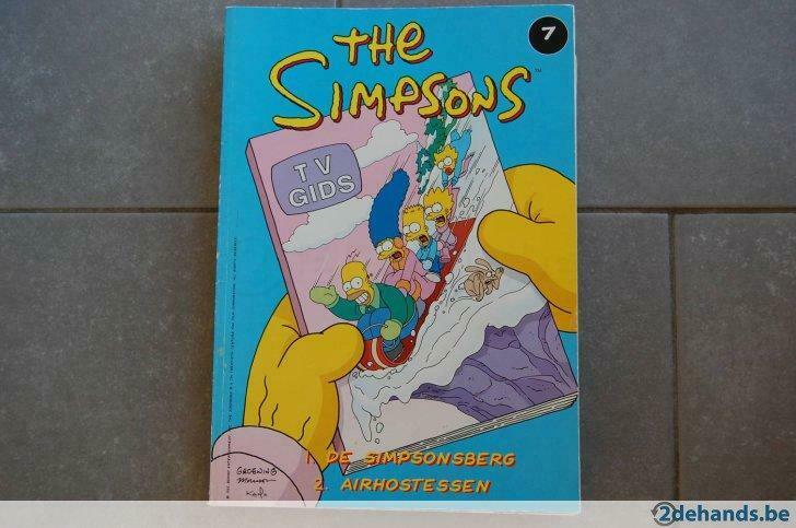 Strip De Simpsons nr 7 (De Simpsonberg/Airhostessen), Ophalen of Verzenden, Gelezen