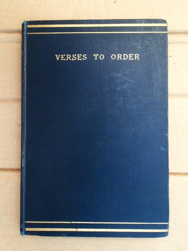 Verses to Order - 1892 - Alfred Godley (1856-1925), Gelezen, Verzenden, Alfred Godley (1856–1925), Eén auteur
