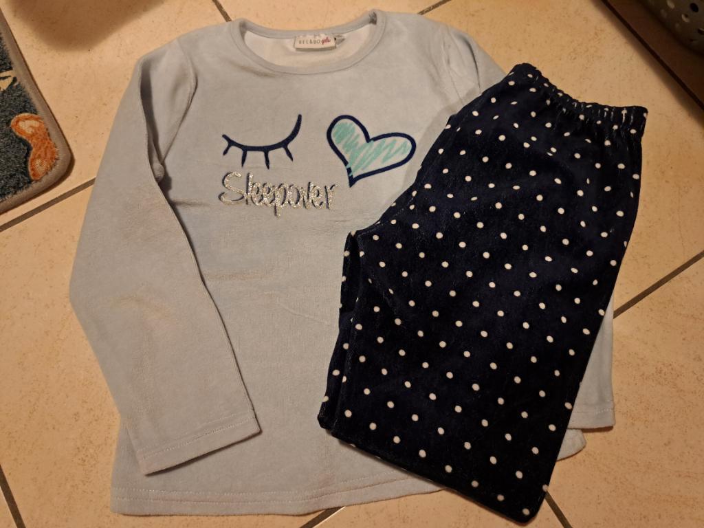 Pyjama winter meisje maat 116, Enlèvement ou Envoi, Comme neuf, Fille, Vêtements de nuit ou Sous-vêtements