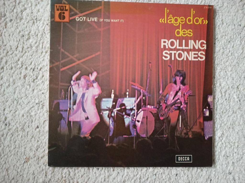 Lp Rolling Stones, L' âge d'or, vol 6, Got Live, 1973, Ophalen of Verzenden