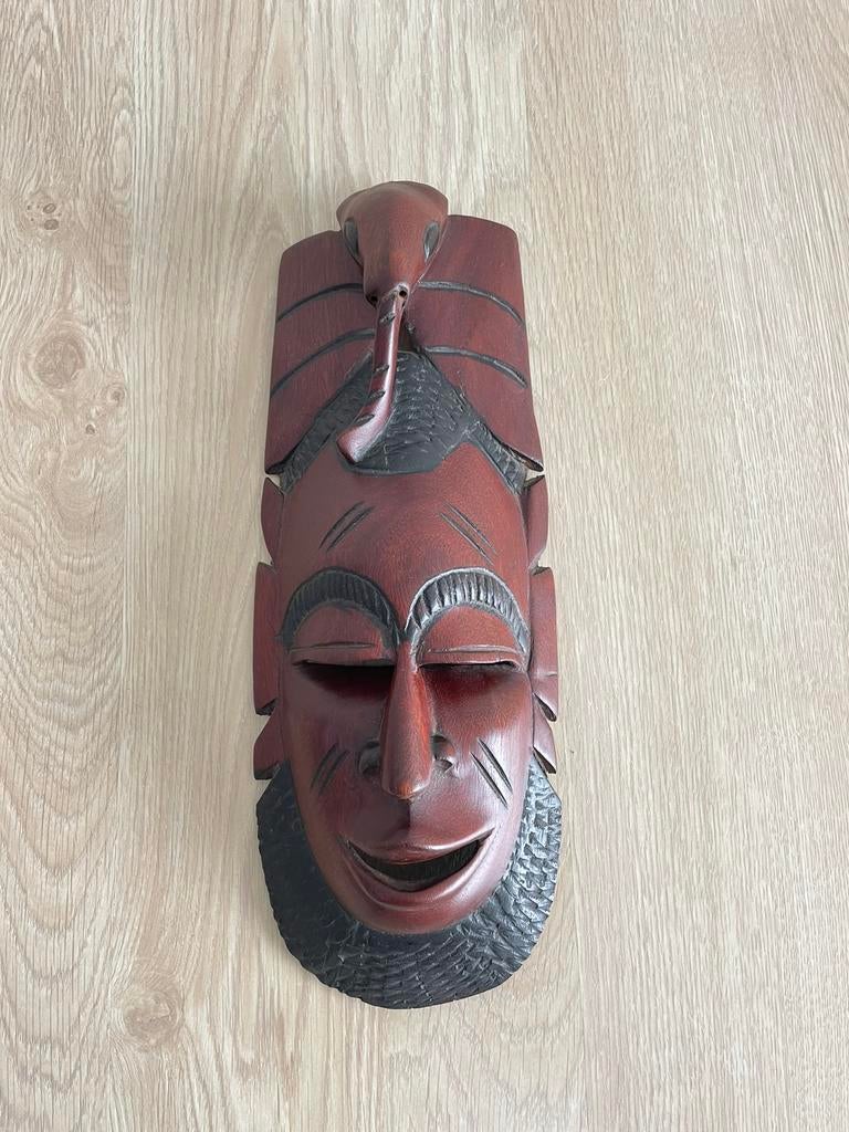 Afrikaans houten masker, Ophalen of Verzenden