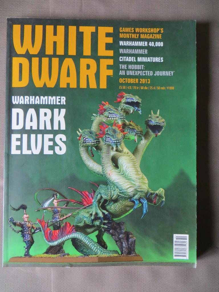 White Dwarf october 2013 Warhammer Dark Elves, Enlèvement ou Envoi, Comme neuf, Warhammer, Livre ou Catalogue