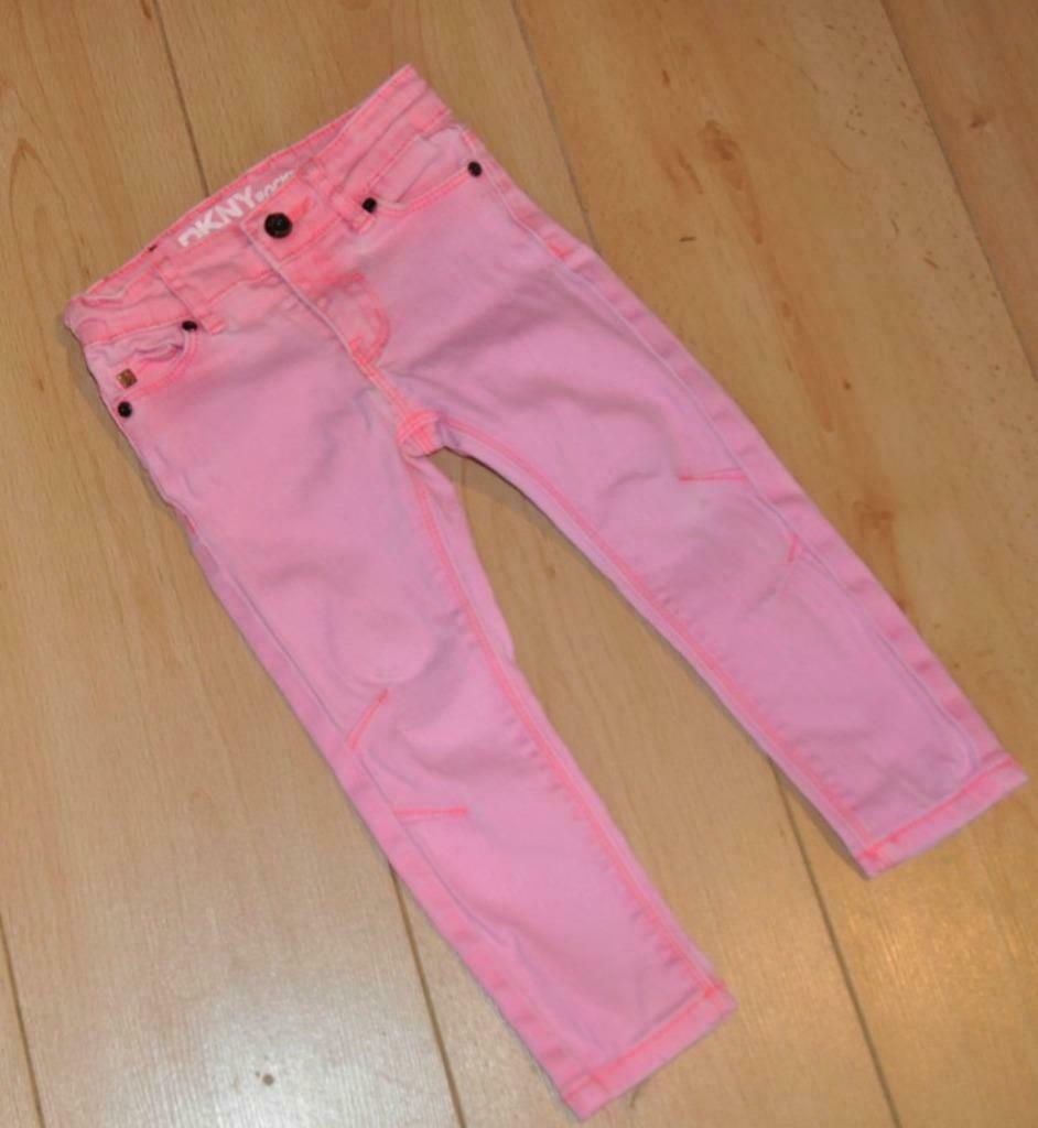 DNKY jeans slim stretch rose fluo t.2 ans, Pantalon, Dnky, Enlèvement ou Envoi, Utilisé