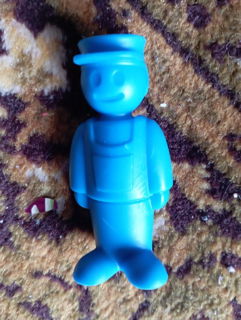 503) XXL Lego-achtig smurfblauw manneke, Enlèvement ou Envoi, Comme neuf