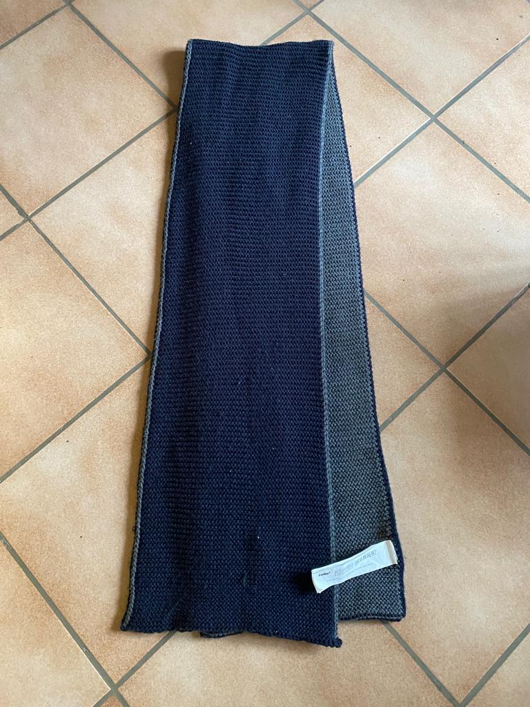 Celio pluizige marineblauwe en antracietgrijze sjaal 188cm, Celio, Verzenden, Overige maten, Sjaal