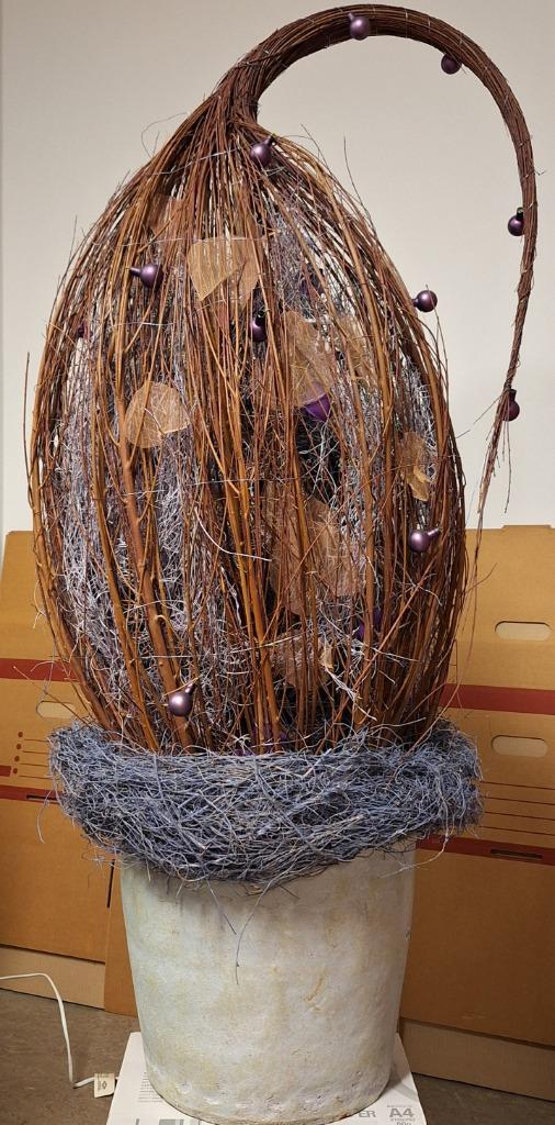 Kerstboom van takken met lampjes-volledig af, Ophalen, Zo goed als nieuw