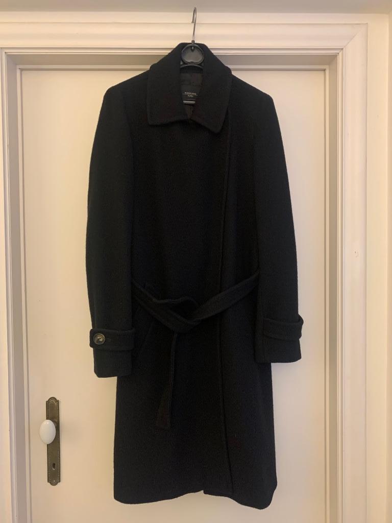 Manteau, Ophalen, MaxMara, Zwart, Maat 46/48 (XL) of groter