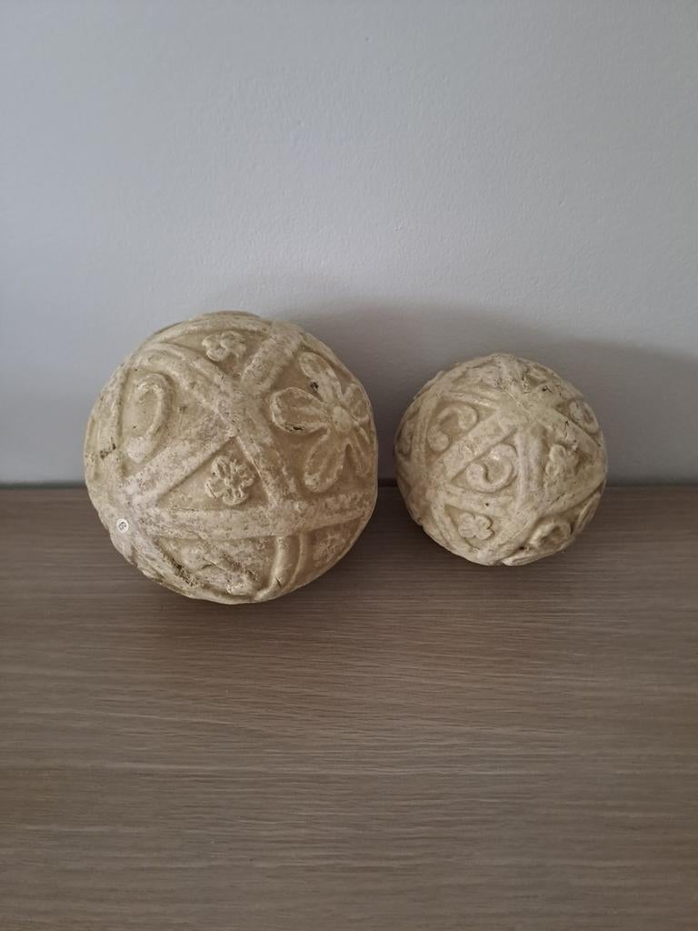 Decoratieve stenen ballen, Huis en Inrichting, Ophalen, Zo goed als nieuw