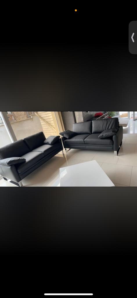 Canapé/fauteuil lauretto cuir véritable, Enlèvement, Comme neuf, Cuir