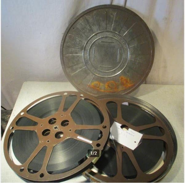 2 Oude 16mm Filmrollen - Au dessus de la carte de l' USSR, Ophalen of Verzenden, 16mm film