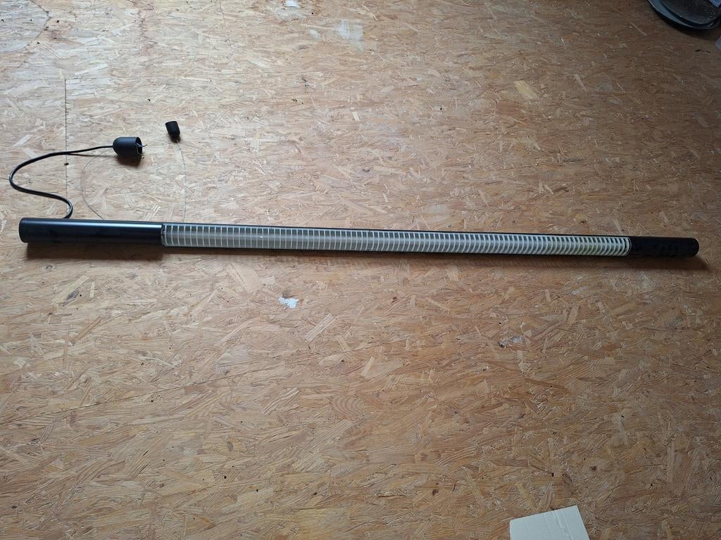 Lampe suspendue TL noire - point de suspension réglable, Enlèvement, Utilisé