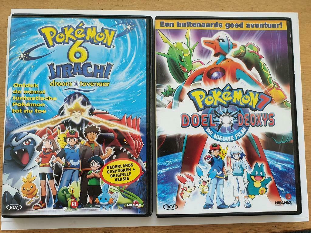 2 Pokémon films : 6 Jirachi & 7 Doel Deoxys, Tous les âges, Enlèvement ou Envoi, Anime (japonais), Dessin animé