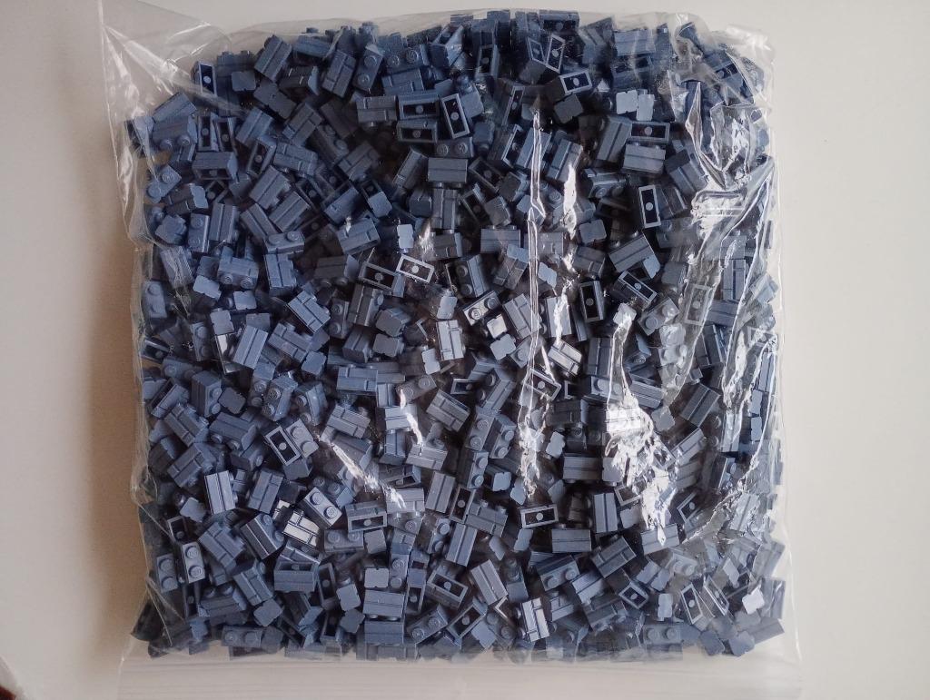 LEGO - brick modified 1x2 with masonry profile, sandblue, Ophalen of Verzenden, Nieuw, Losse stenen, Lego