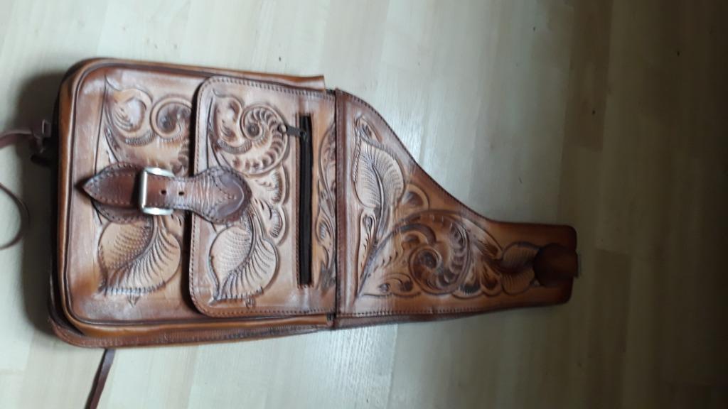 Lederen zadeltas, Ophalen, Nieuw, Western