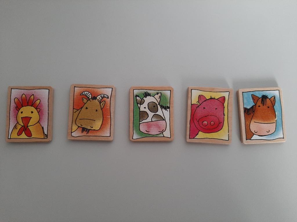 Dieren magneten Janbibejan, Kinderen en Baby's, Speelgoed | Houten speelgoed, Gebruikt, Overige typen, Ophalen