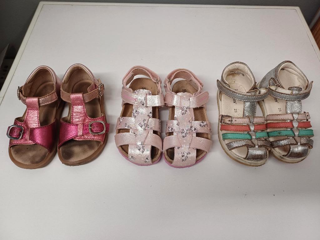 sandales geox kickers lot 23, Enlèvement, Utilisé, Autres types, Fille