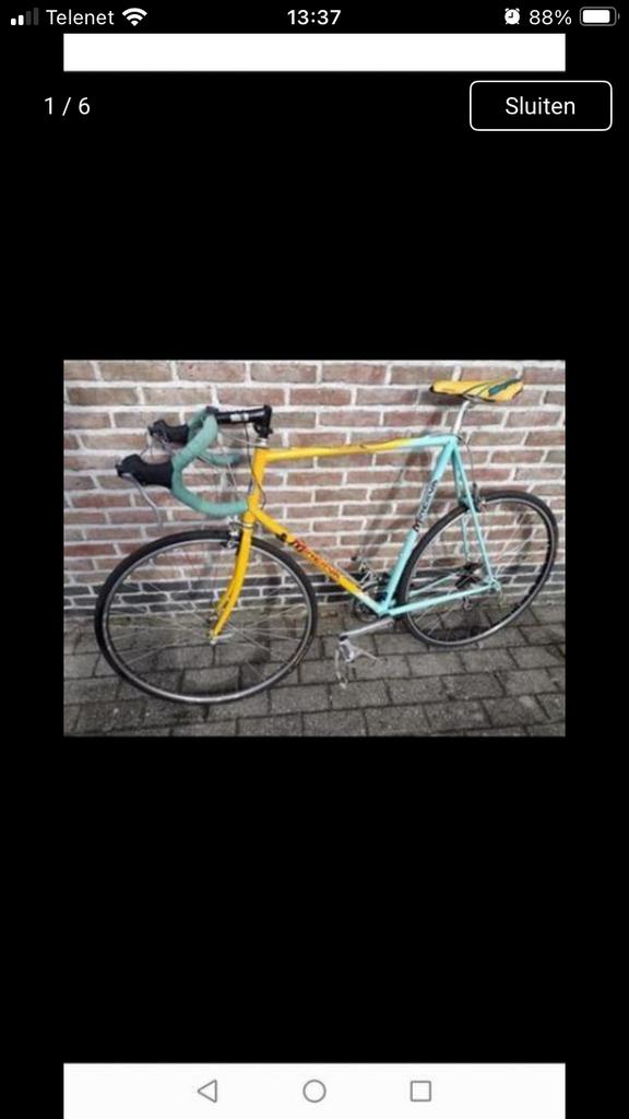 Minerva heren koersfiets, Ophalen, Gebruikt, Heren