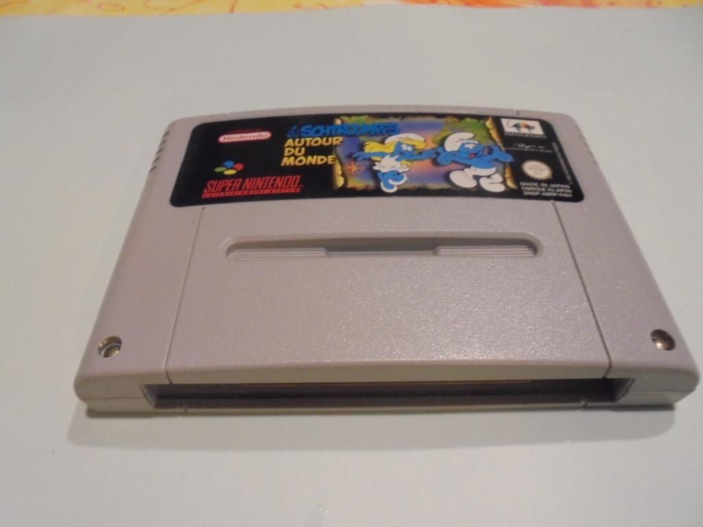 Super Nintendo Les schtroumpfs autour du monde (orig), Consoles de jeu & Jeux vidéo, Envoi, Utilisé
