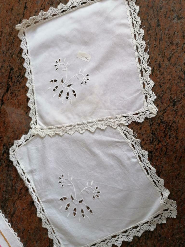 lot de 2 napperons blancs, Ophalen of Verzenden