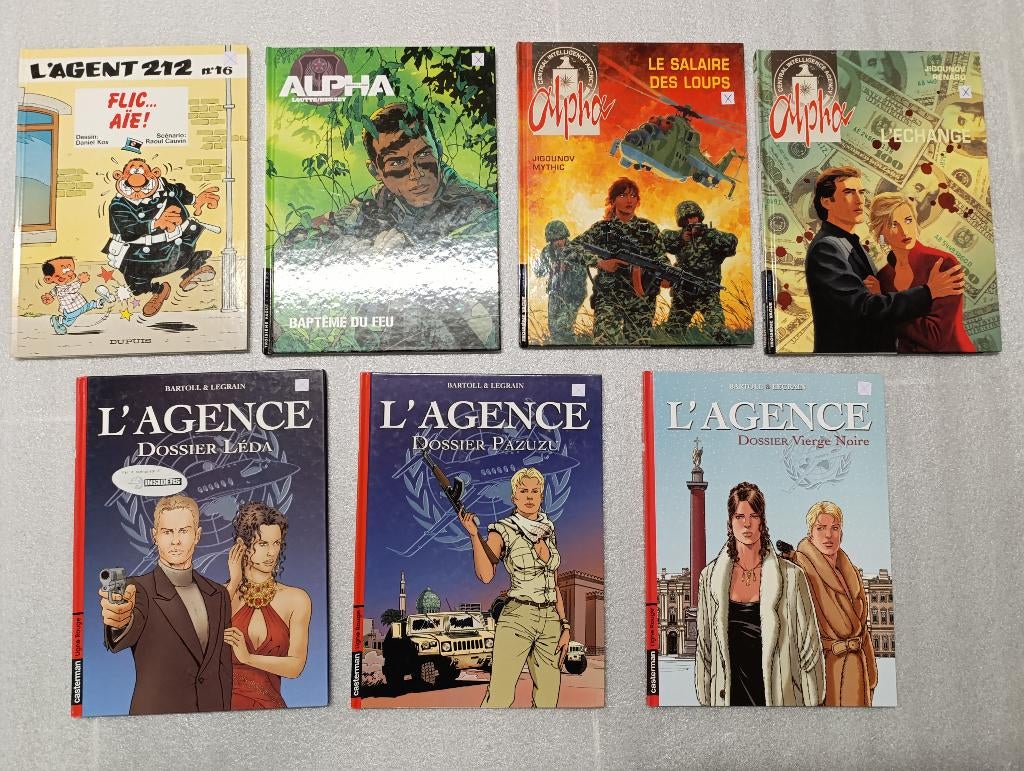 BD Agent 212: 16 / Agence 1 et 2 / Alpha 1 L'échange 1 feu 2, Plusieurs BD, Enlèvement ou Envoi, Utilisé