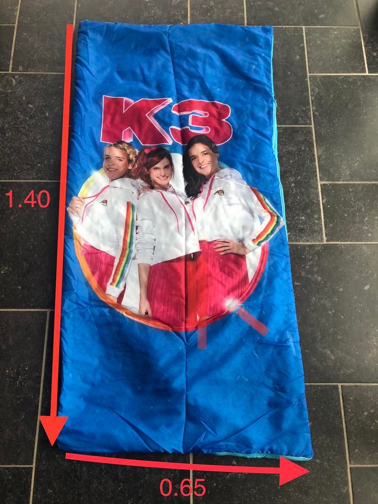 Slaapzak k3, Caravans en Kamperen, Ophalen, Zo goed als nieuw