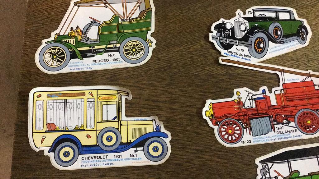 Stickers vintage auto modellen (f1), Enlèvement ou Envoi, Comme neuf