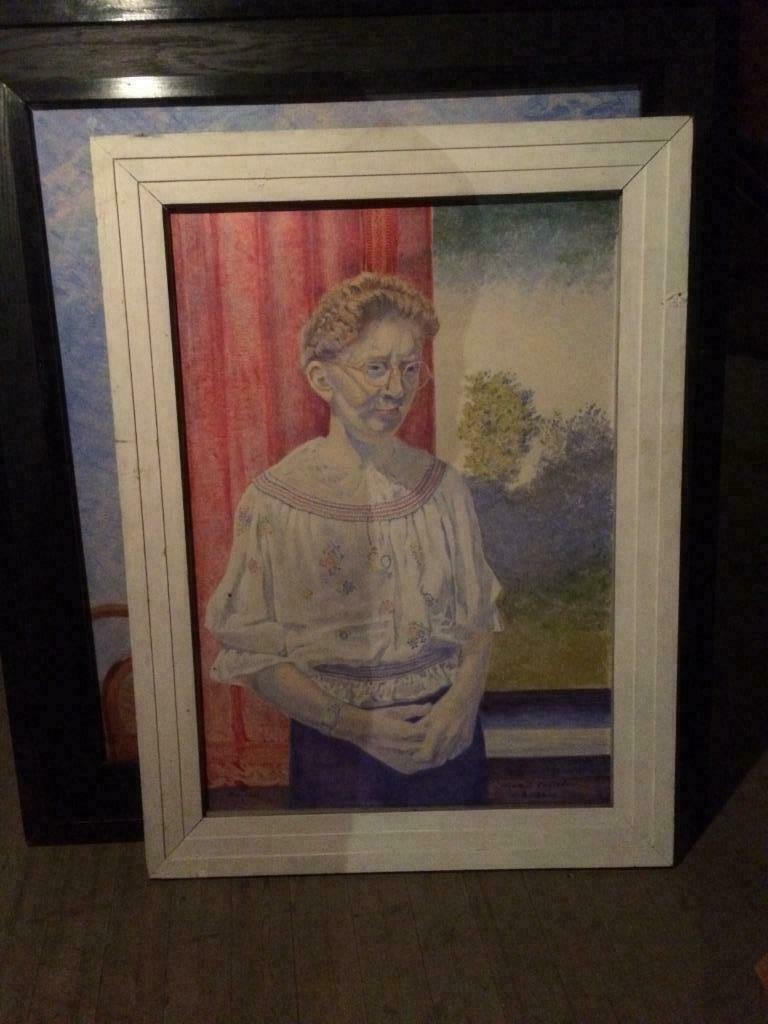 anciens grands cadres de peinture des années 1930, Enlèvement