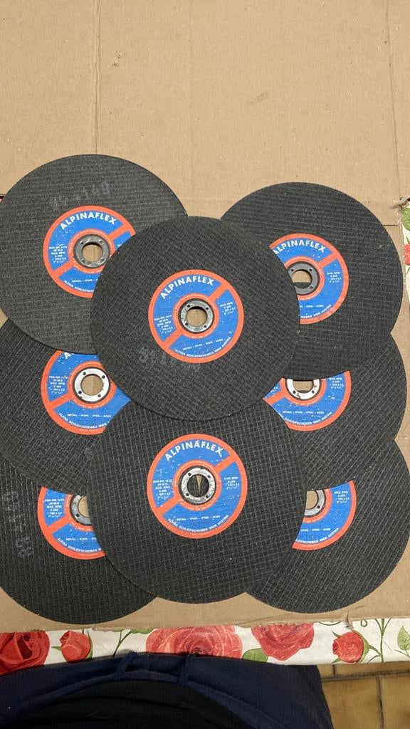 8 slijpschijven alpinaflex voor slijpmachine, Ophalen, Nieuw, 100 tot 250 mm, Overige typen
