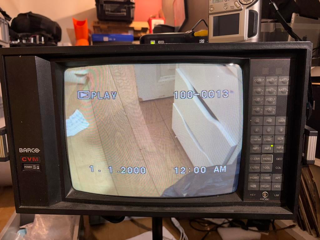 Barco pro cvm 2037 monitor crt rbg like sony pvm retrogaming, Ophalen, Zo goed als nieuw, Sony