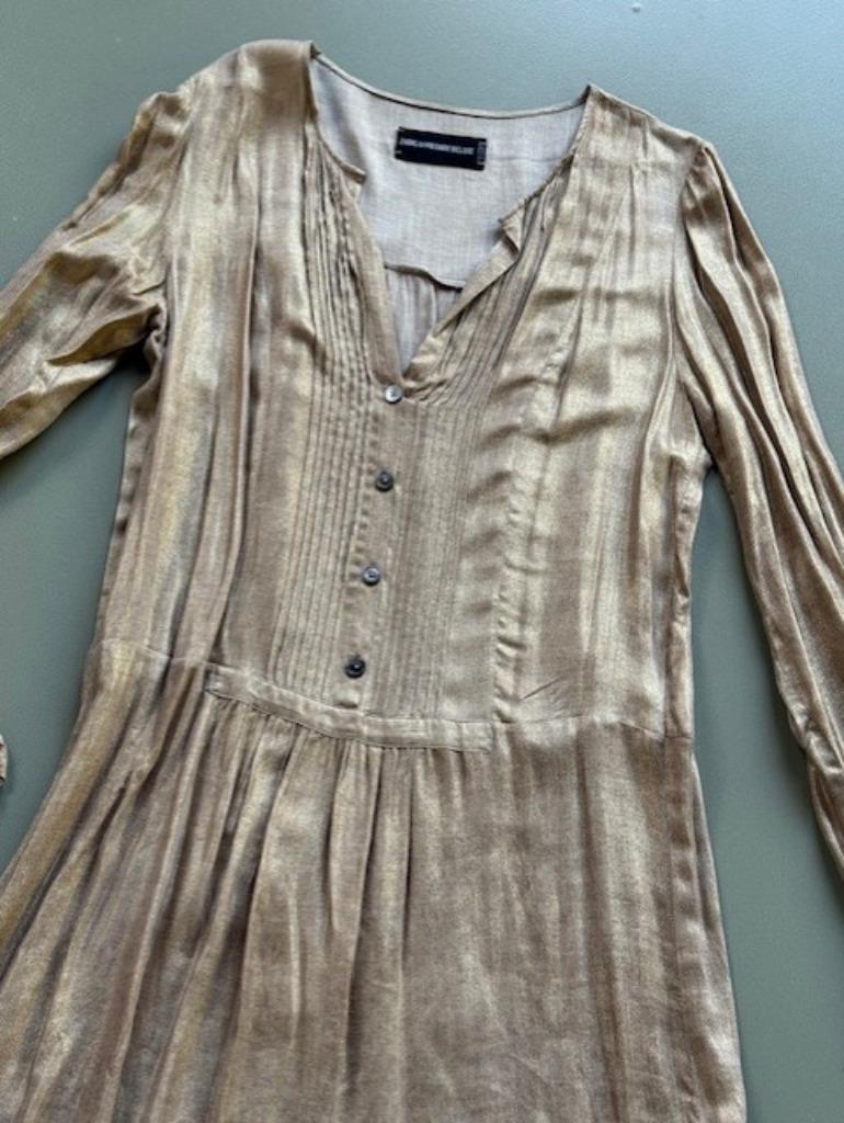 Weinig gedr jurk Zadig & Voltaire Deluxe mt M, Kleding | Dames, Jurken, Gedragen, Maat 38/40 (M), Overige kleuren, Boven de knie
