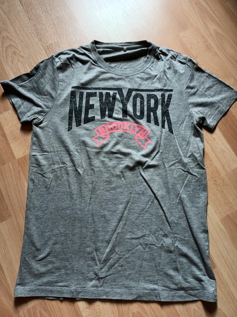 Grijs t-shirt New York maat 158, Ophalen of Verzenden