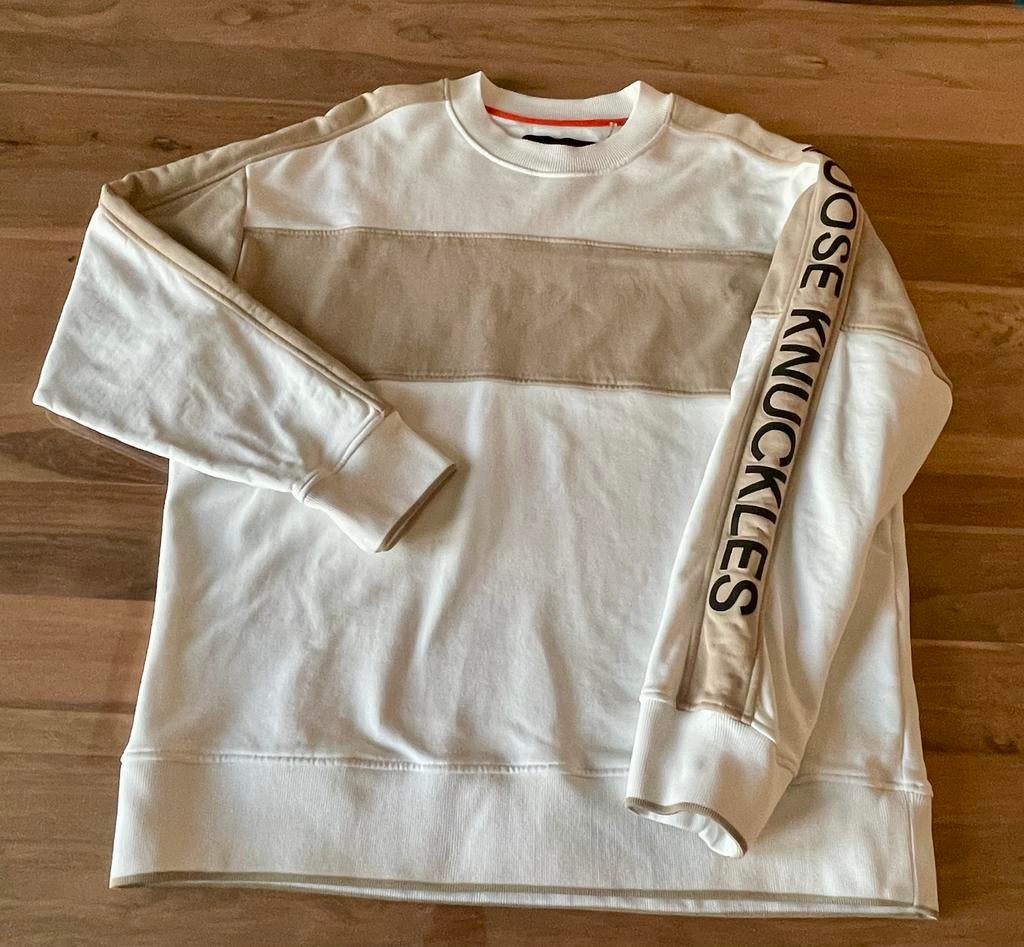 Moose Knuckles heren sweater maat L nieuw, Maat 52/54 (L), Wit, Nieuw, Ophalen of Verzenden