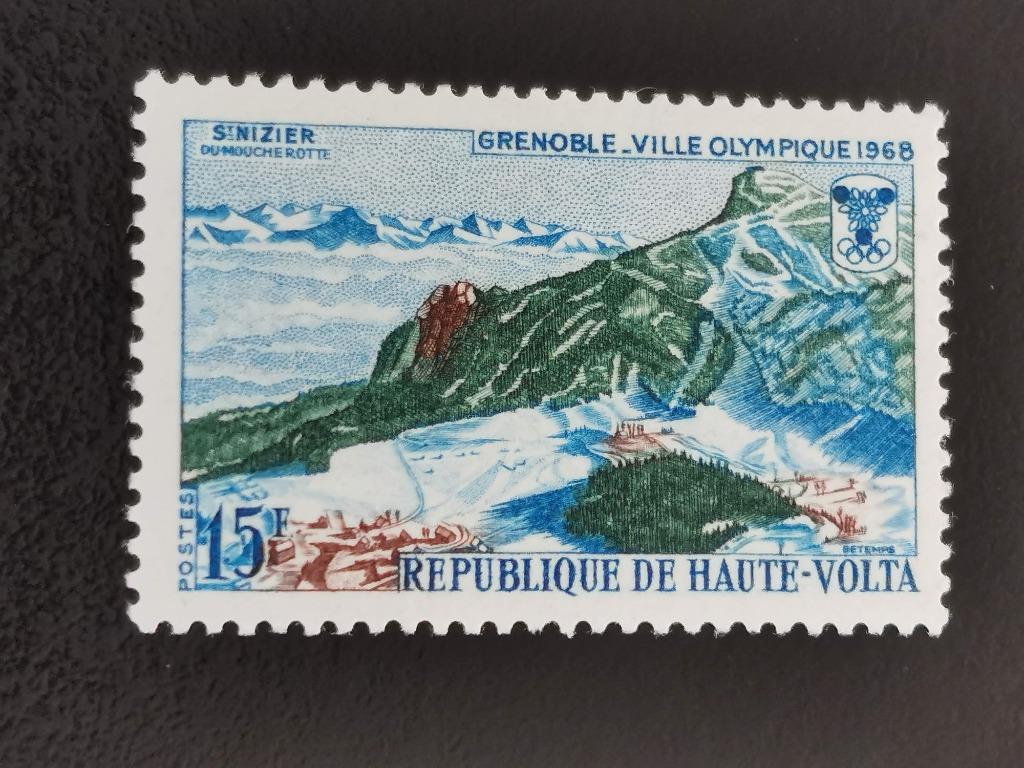 Haute-Volta 1967 - Sports - Jeux Olympiques hiver Grenoble**, Enlèvement ou Envoi, Autres pays, Non oblitéré