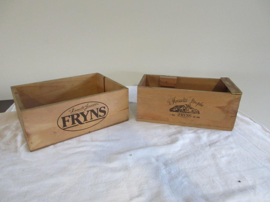 2 petites boîtes en bois Hasselts Stoopke et Fryns caisson, Enlèvement