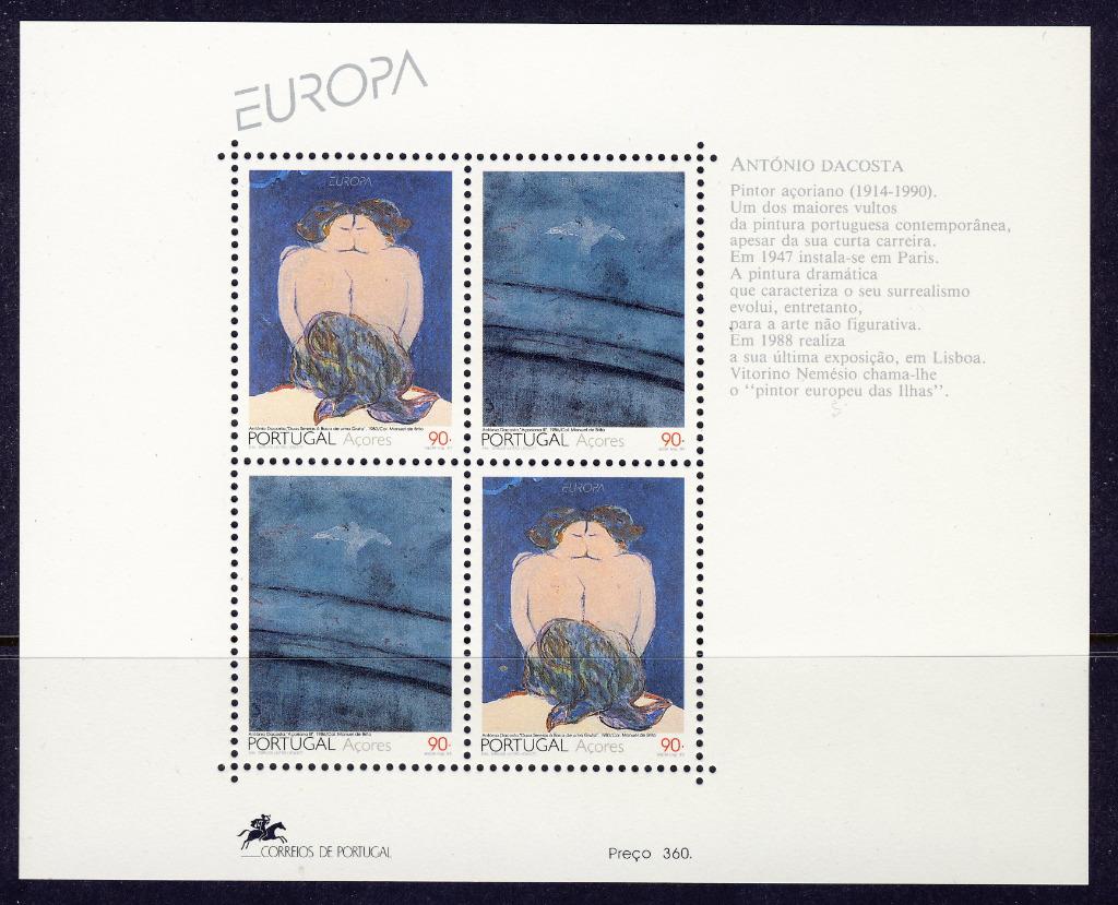 Azoren 1993 - CEPT blok 13 **, Verzenden, Postfris