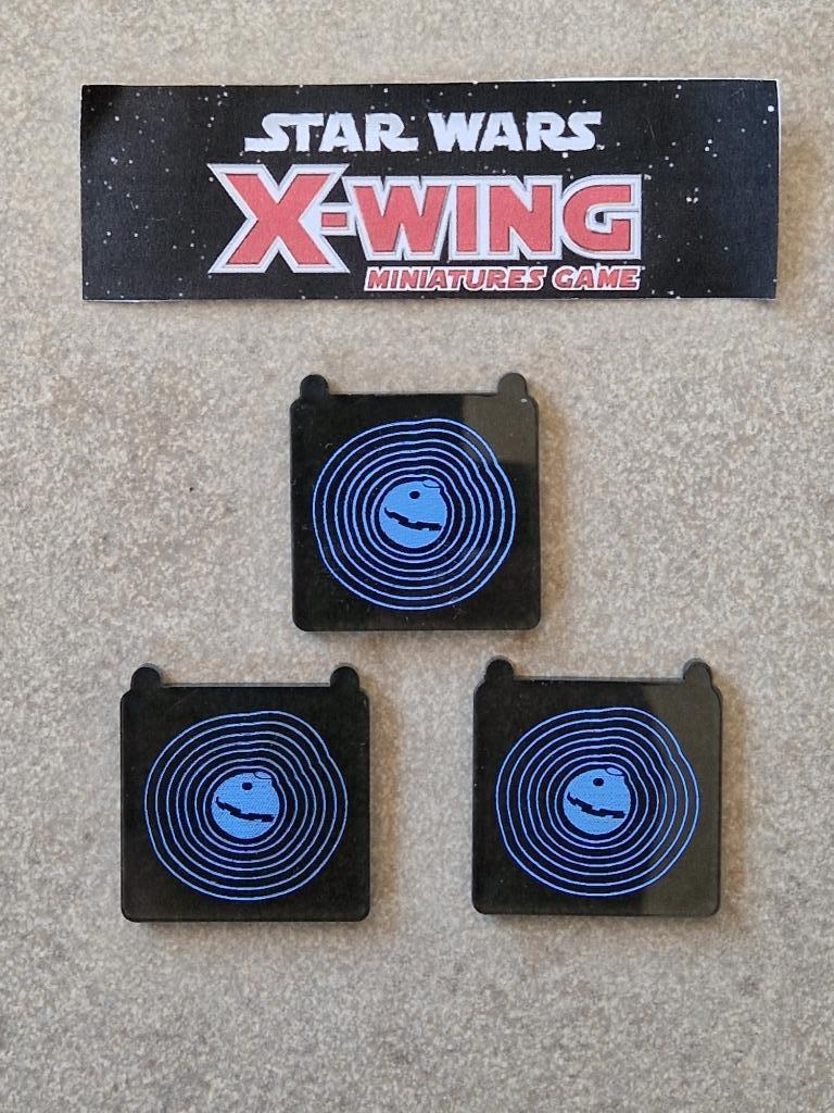 Star Wars X-Wing Acrylic Thermal Detonator x3 tokens promo, Verzamelen, Ophalen of Verzenden, Zo goed als nieuw, Spel