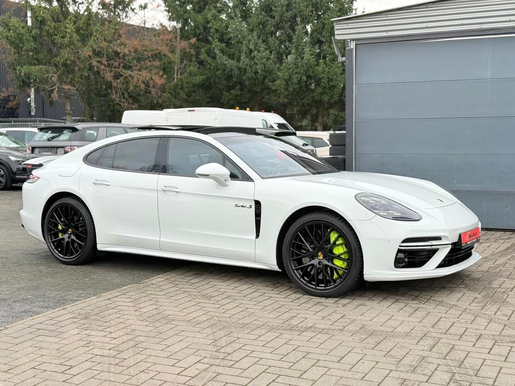 Porsche Panamera Turbo S E-Hybrid 4.0 V8 680pk Full Optie, Auto's, Porsche, Euro 6, Bruin, Alcantara, 360° camera