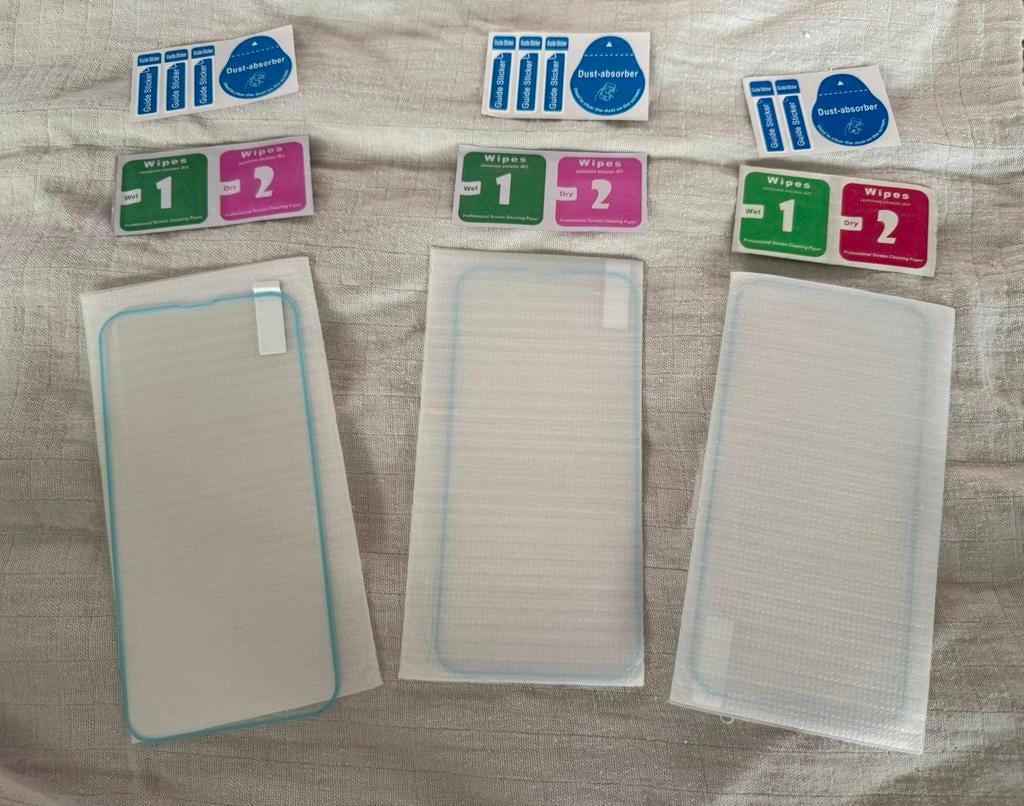 3 x dubbelglas voor de iphone 14 plus /max, Ophalen of Verzenden, Nieuw, Bescherming