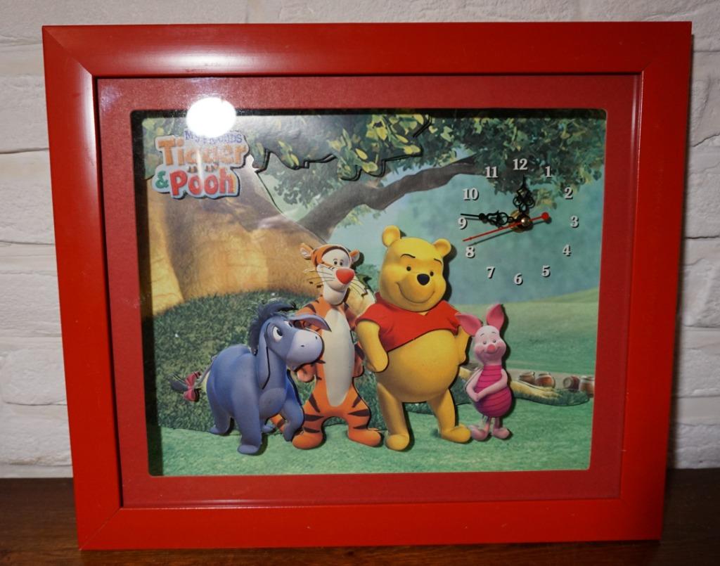 disney klok in kader winnie the pooh 3D, Ophalen of Verzenden, Winnie de Poeh of vrienden, Zo goed als nieuw
